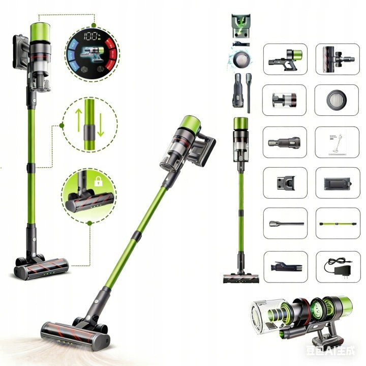 SmartAi V6 Lightweight Cordless Upright Vacuum Cleaner for Home - 650W, 65kPa PL