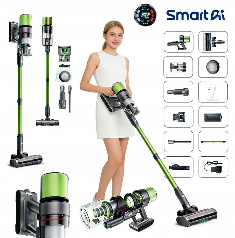 SmartAi V6 Smart Vacuum Cleaner for Home/Industrial Use, 650W, 29.6V,