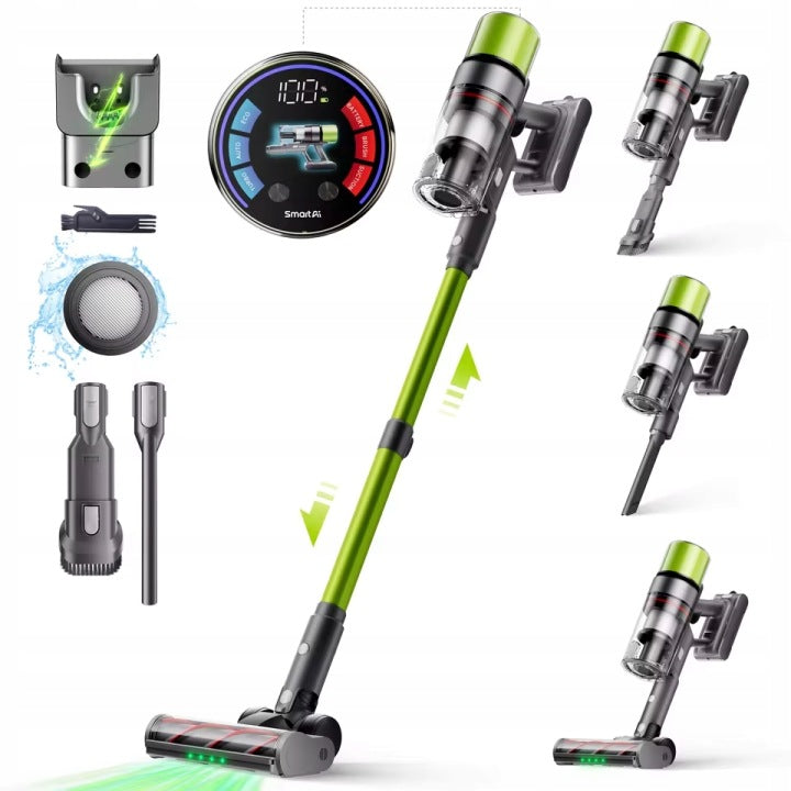SmartAi V6 Upright Handheld Vacuum Cleaner 2in1 Cyclone Bagless 650W 24000mAh Packaging status original