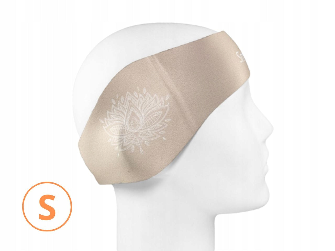 SmartEar protective swimming ear band neoprene beige S