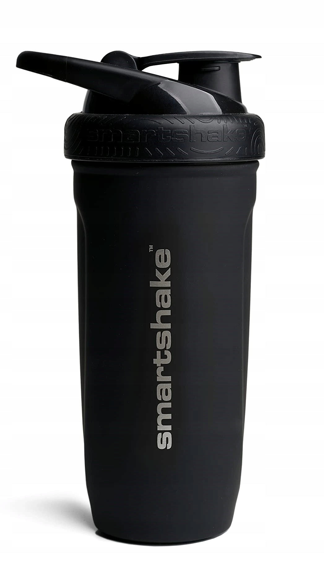SmartShake Stainless Steel Reinforce Shaker, Black, 900 ml