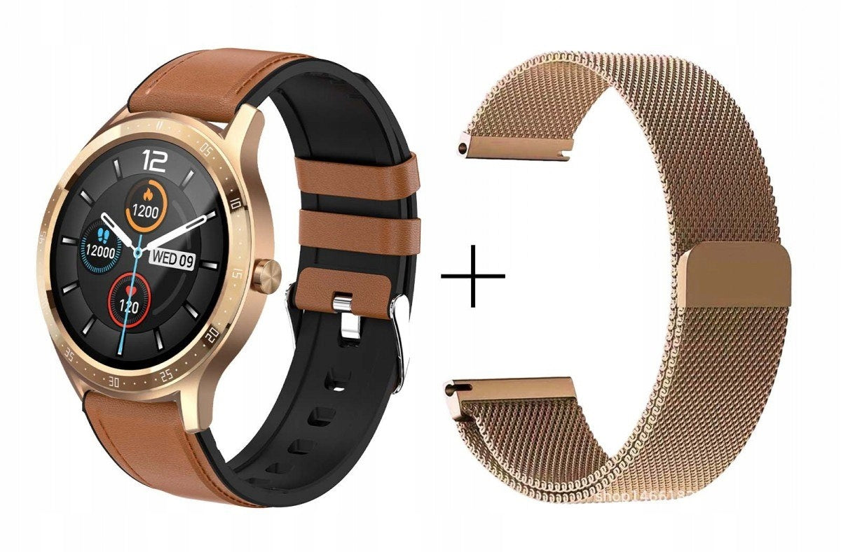 SmartWatch Maxcom FW43 Cobalt 2 Gold 2 stripes bracelet IP67 Model FW43 COBALT 2