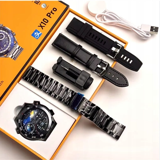 SmartWatch X10 PRO METAL Menu PL Conversation NFC 1.55" HD AMOLED Android iOS Brand no brand