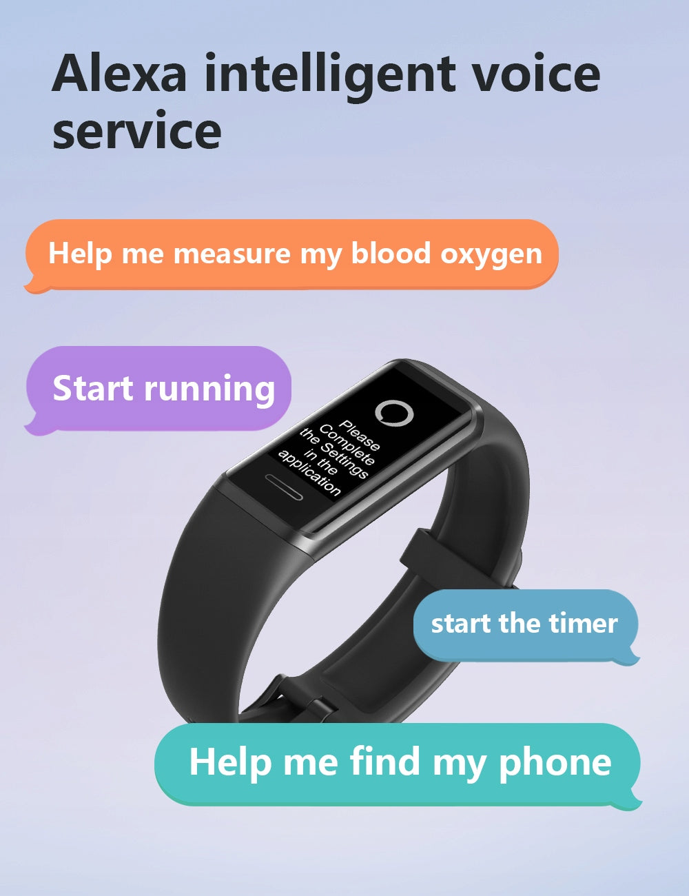 Smartband Fitness Tracker Yamay Manufacturer code alexa built-in