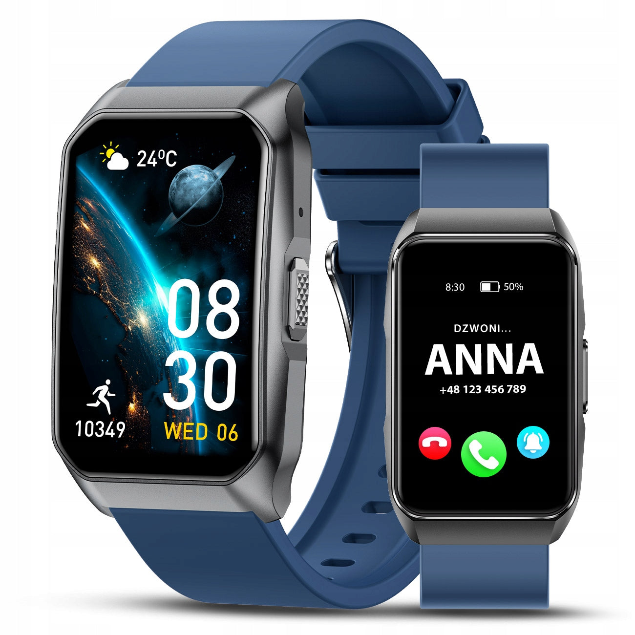 Smartband Headband Menu PL - Conversations Notifications Health Sport Smart Watch