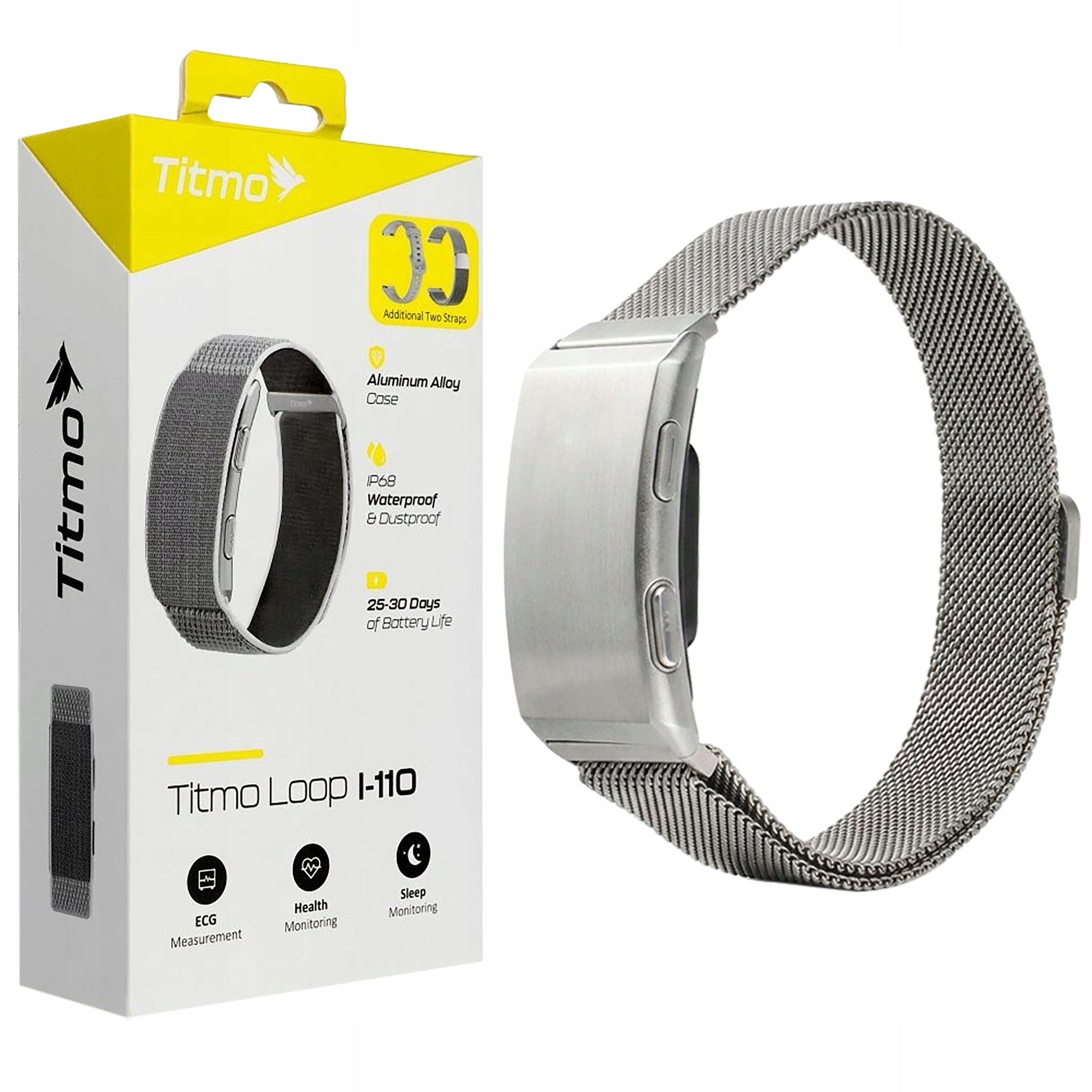Smartband Titmo Loop I-110 Bluetooth ECG HRV HR SPO2 Silver Model other