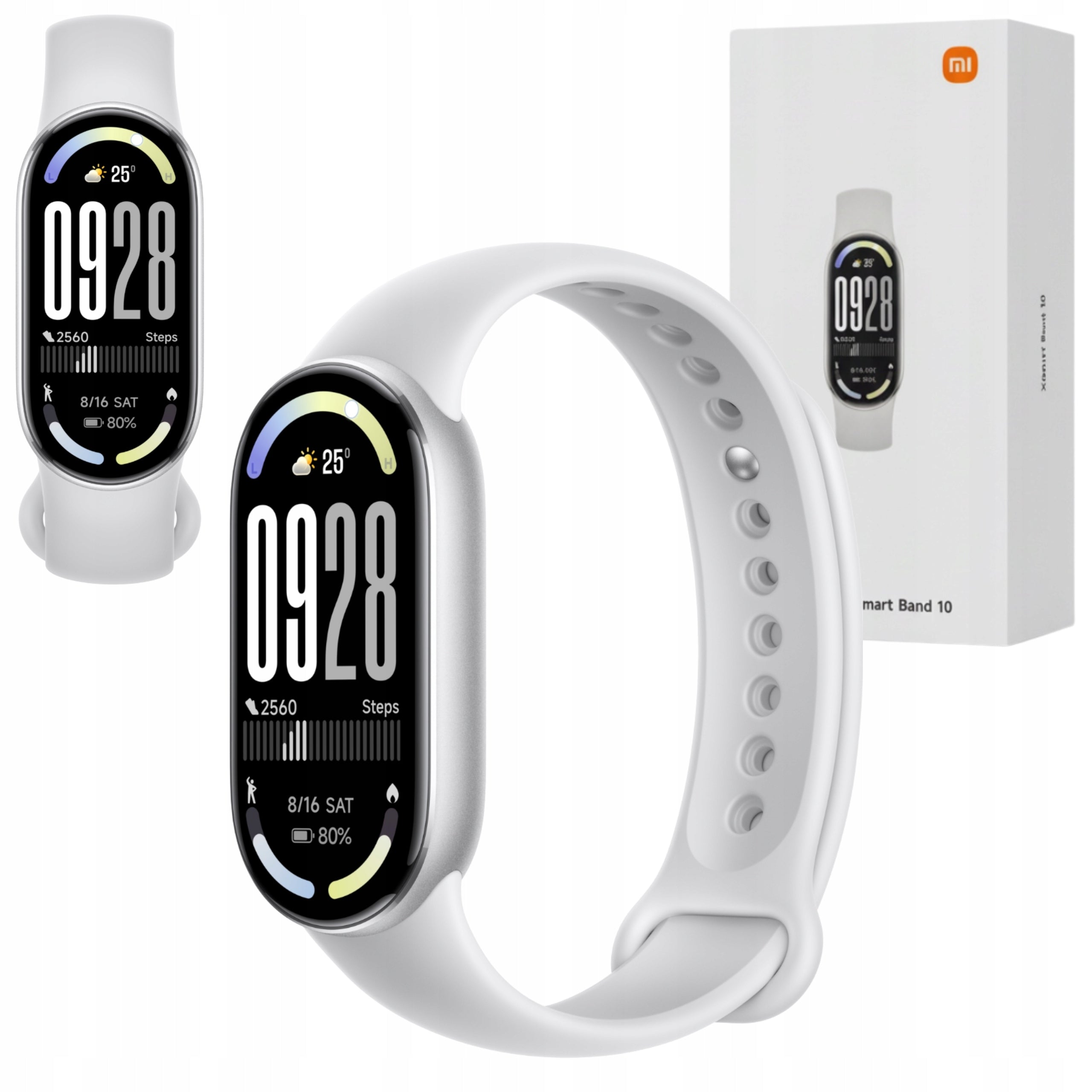 Smartband Xiaomi Smart Band 10 Silver AMOLED Heart Rate Monitor Sports Pedometer