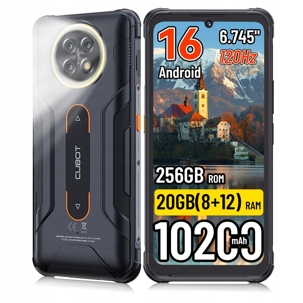 Smartfon Cubot KingKong ACE 5 Android 16 8/ 256 GB NFC 4G (LTE) czarny