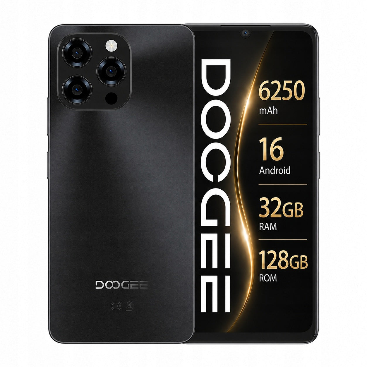 Smartfon DOOGEE Note 58 6.75" Android 16 32GB/128GB 6250mAh NFC black
