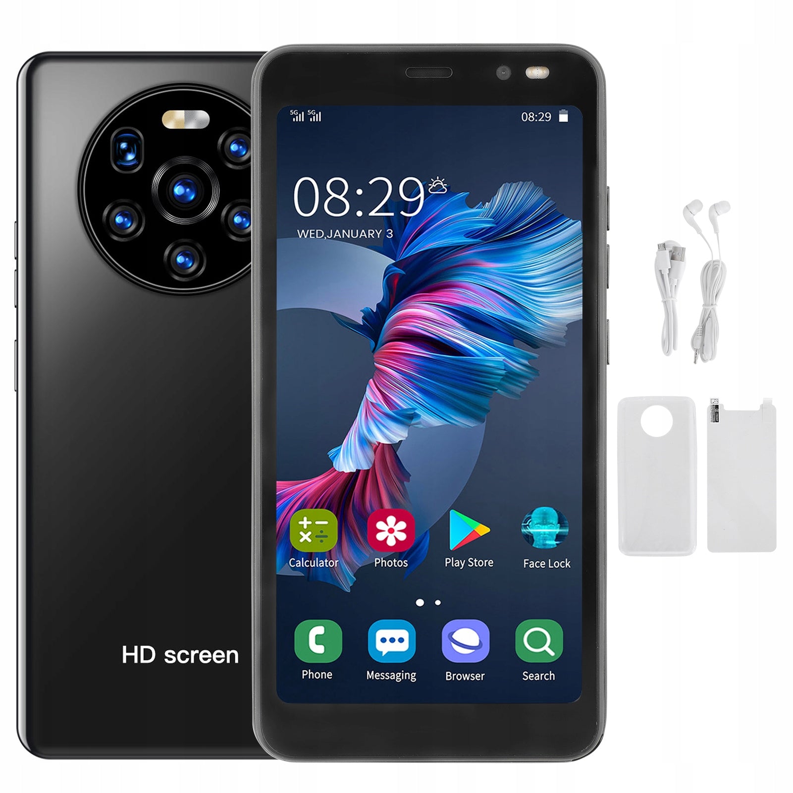 Smartfon LANDVO Mate40 Pro Android Dual SIM 4/128GB 5.45'' 1500mAh Czarny