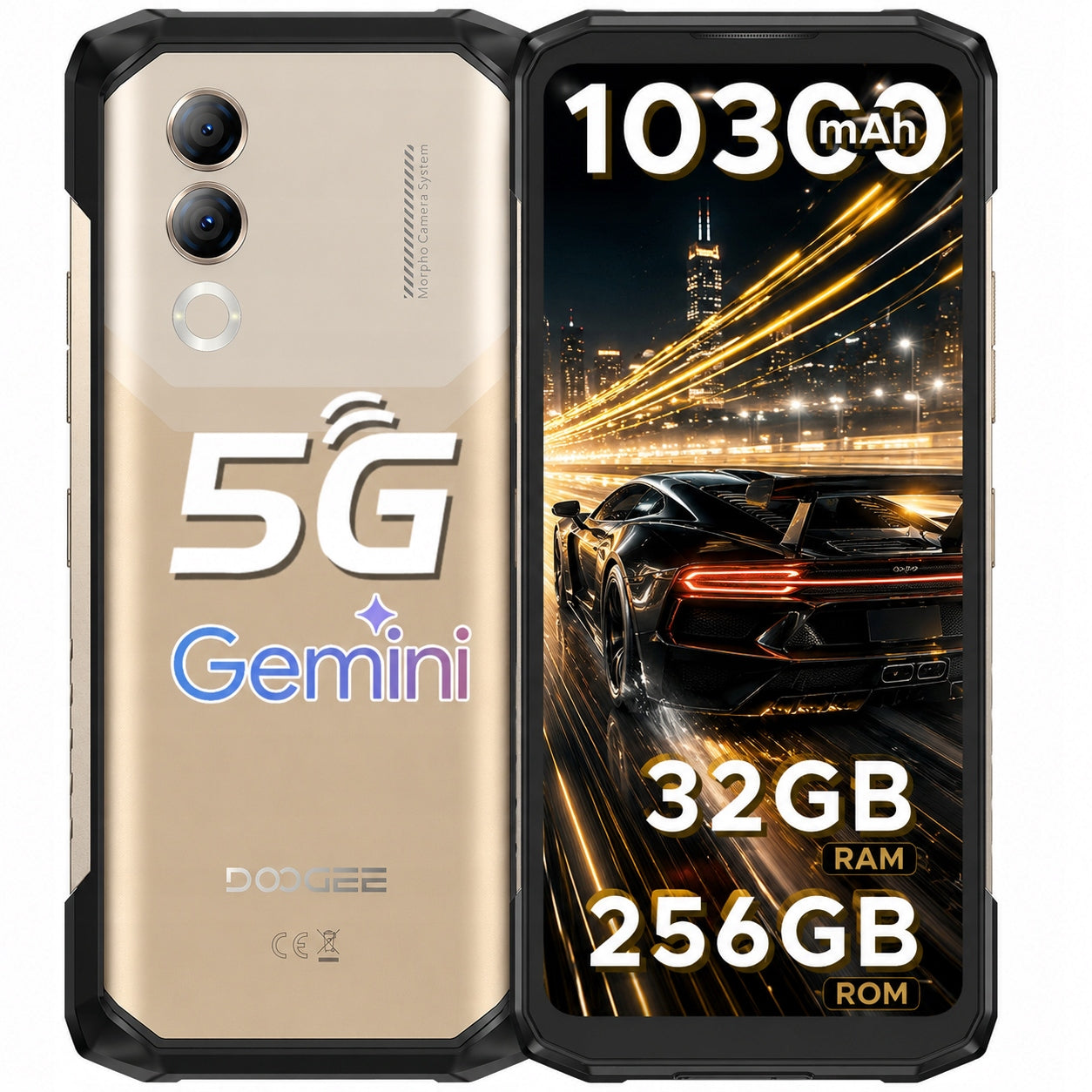 Smartfon Pancerny Android 5G DOOGEE Blade20Turbo 32/256GB 10300mAh 33W/NFC