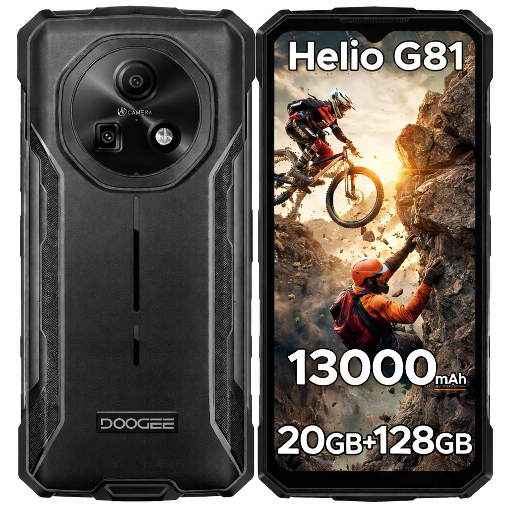 Smartfon Pancerny Android DOOGEE FIRE5PRO 20+128GB 13000mAh 6.6" NFC/IP69K