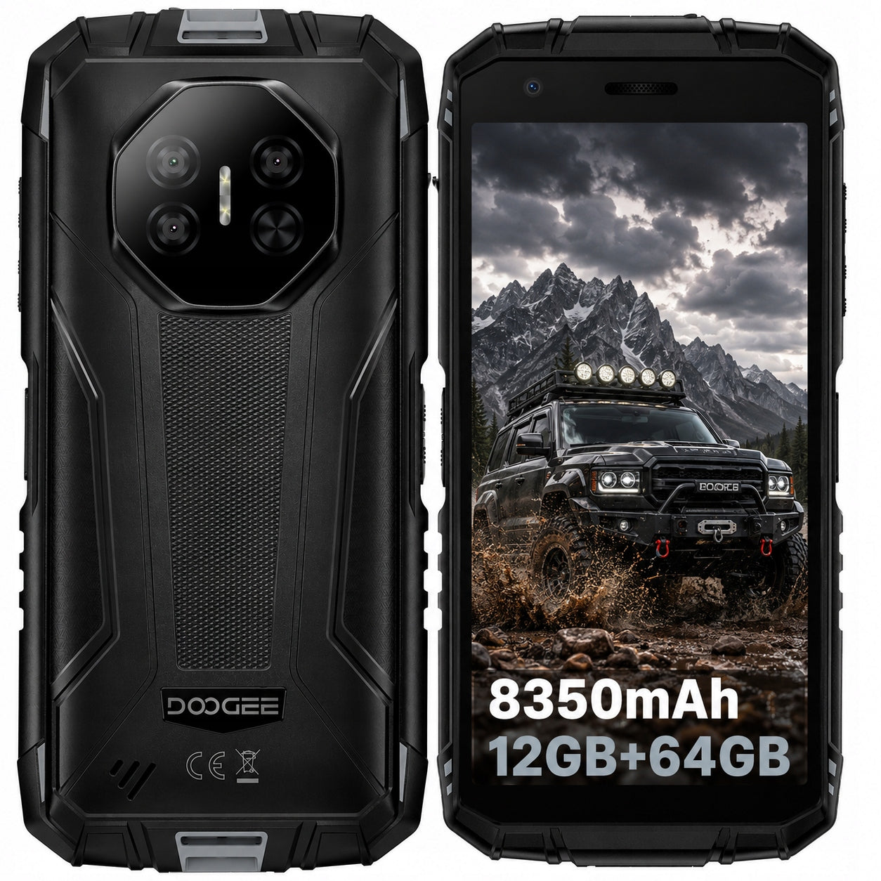 Smartfon Pancerny Android DOOGEE Fire3 8350mAh 12GB+64GB 5.5"IPS IP69K/NFC
