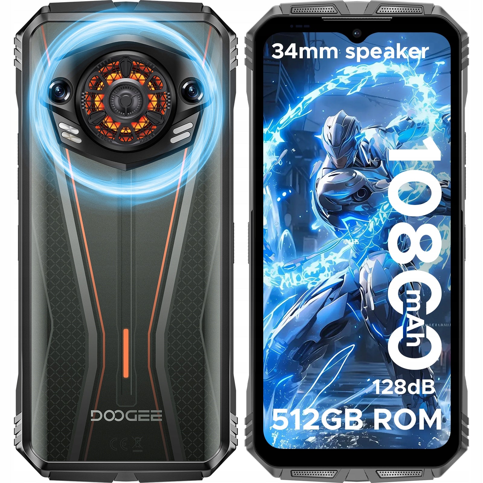 Smartfon Pancerny DOOGEE SPUNKPRO 20GB+512GB 10800mAh NFC/DUAL SIM/Android