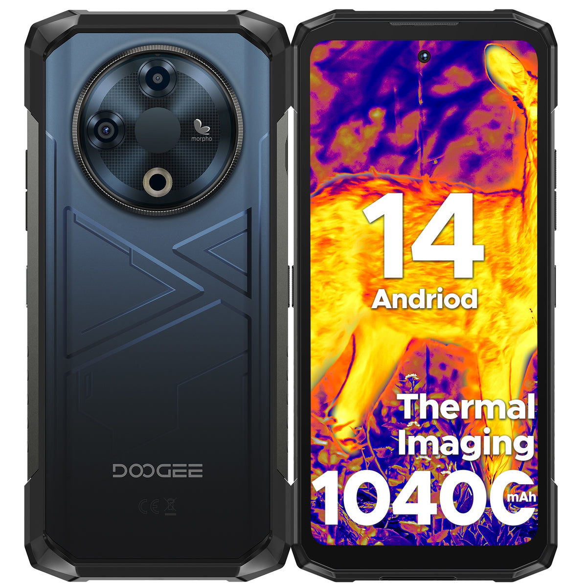 Smartfon Pancerny TERMOWIZJA DOOGEE FIRE6 6/256GB Dual SIM/IP69K/Android