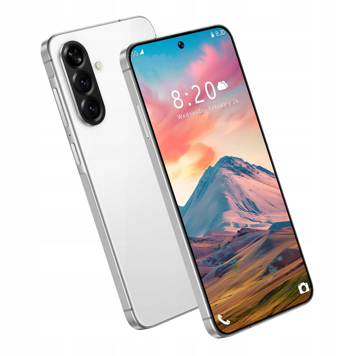 Smartphone 12GB RAM+512GB ROM 10 Core Android15.0-White, Smartfon Headphones included yes