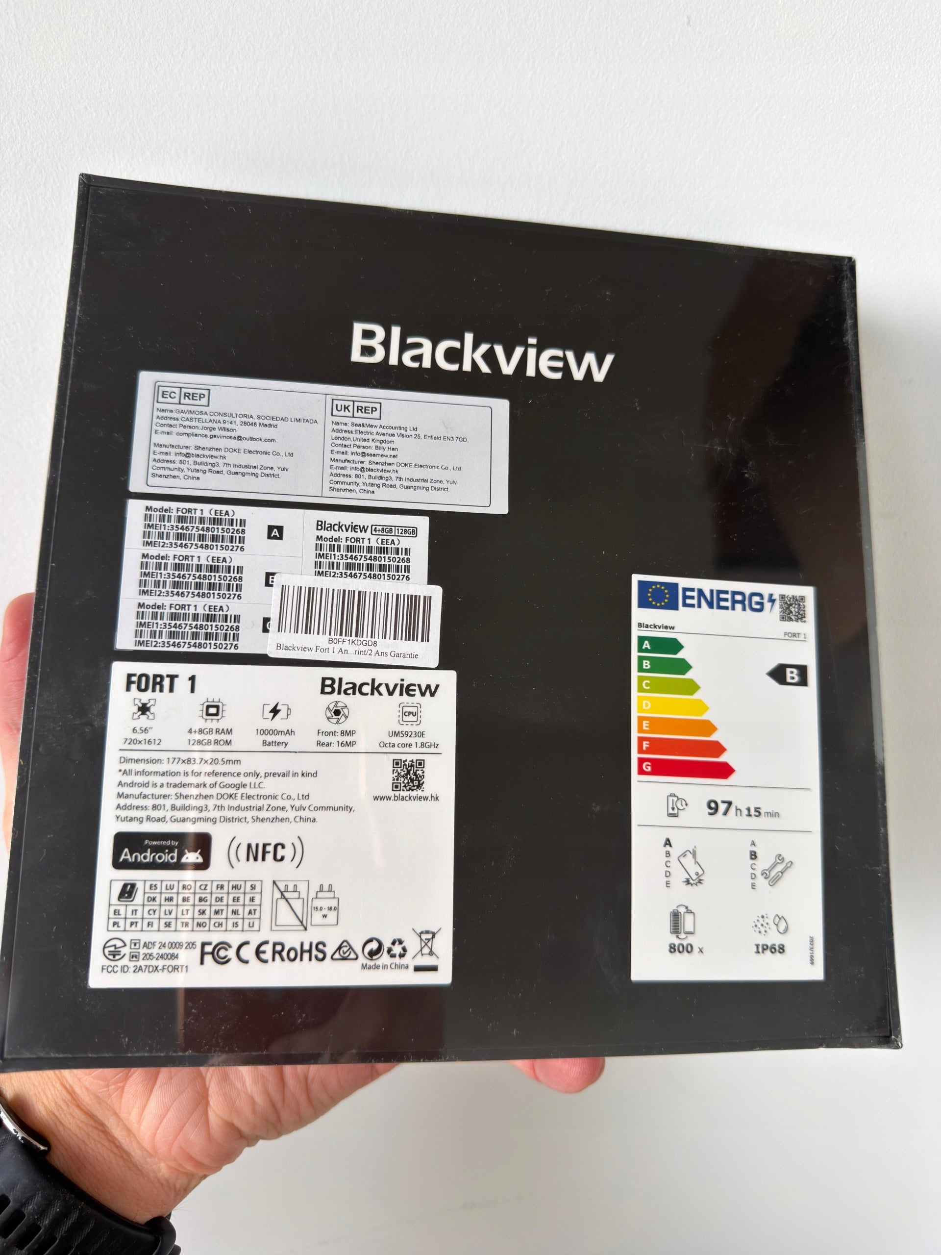 Smartphone Blackview Fort 1 4 GB / 128 GB 4G (LTE) black Brand Blackview