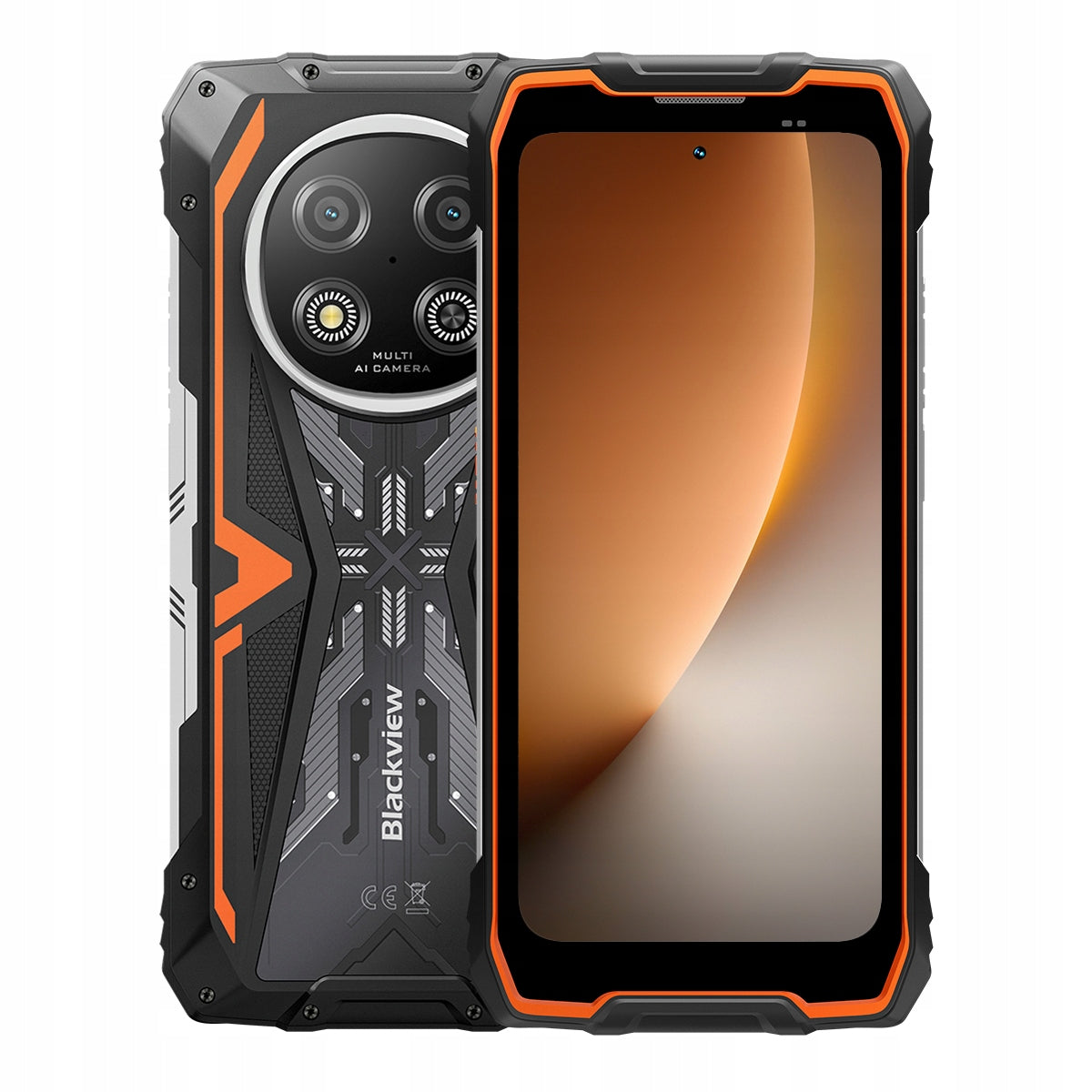 Smartphone Blackview ROCK 2 12/256GB 5G 15000mAh flashlight orange