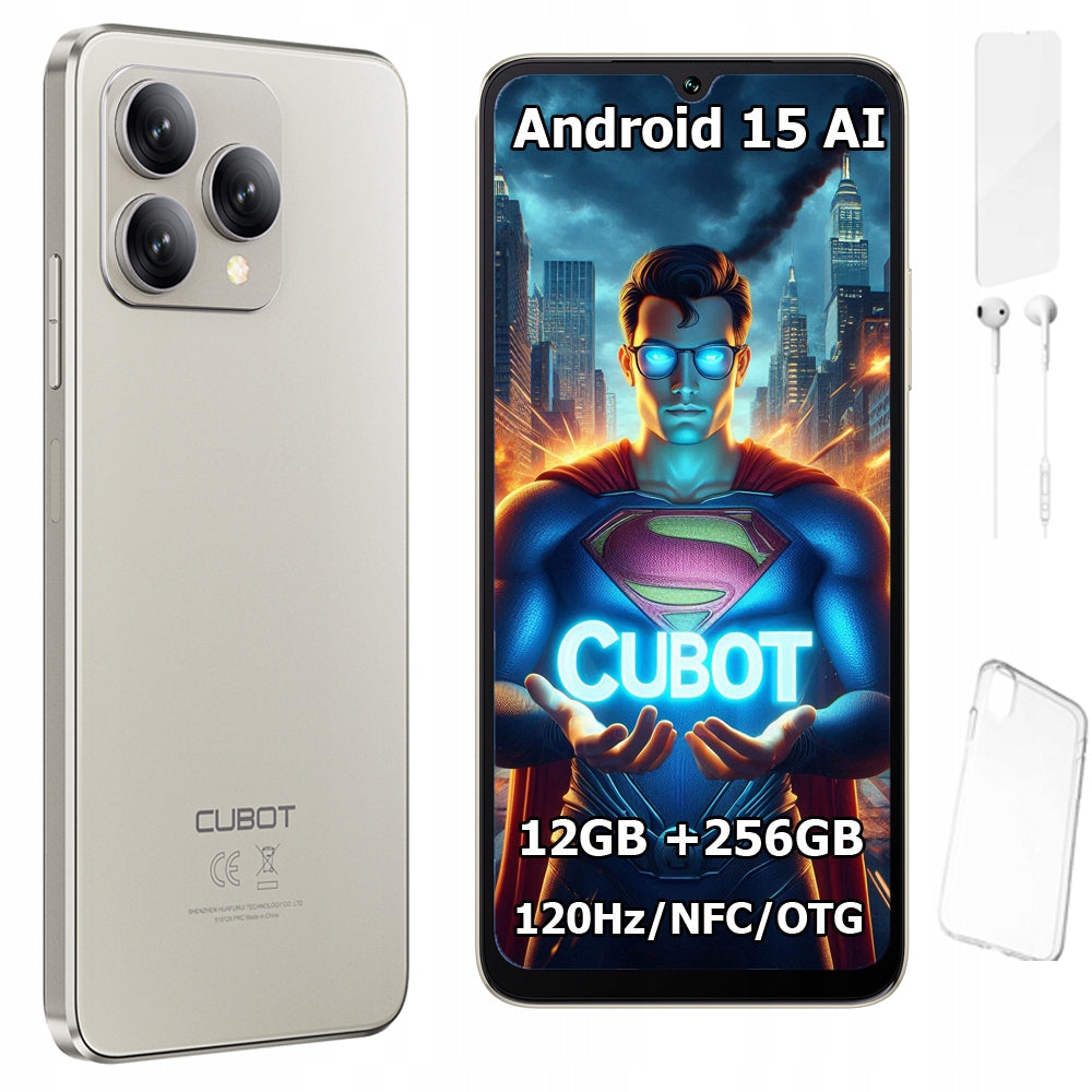 Smartphone CUBOT A40 6,88" 12/256GB DUAL SIM NFC ANDROID 15 + CASE + FOIL