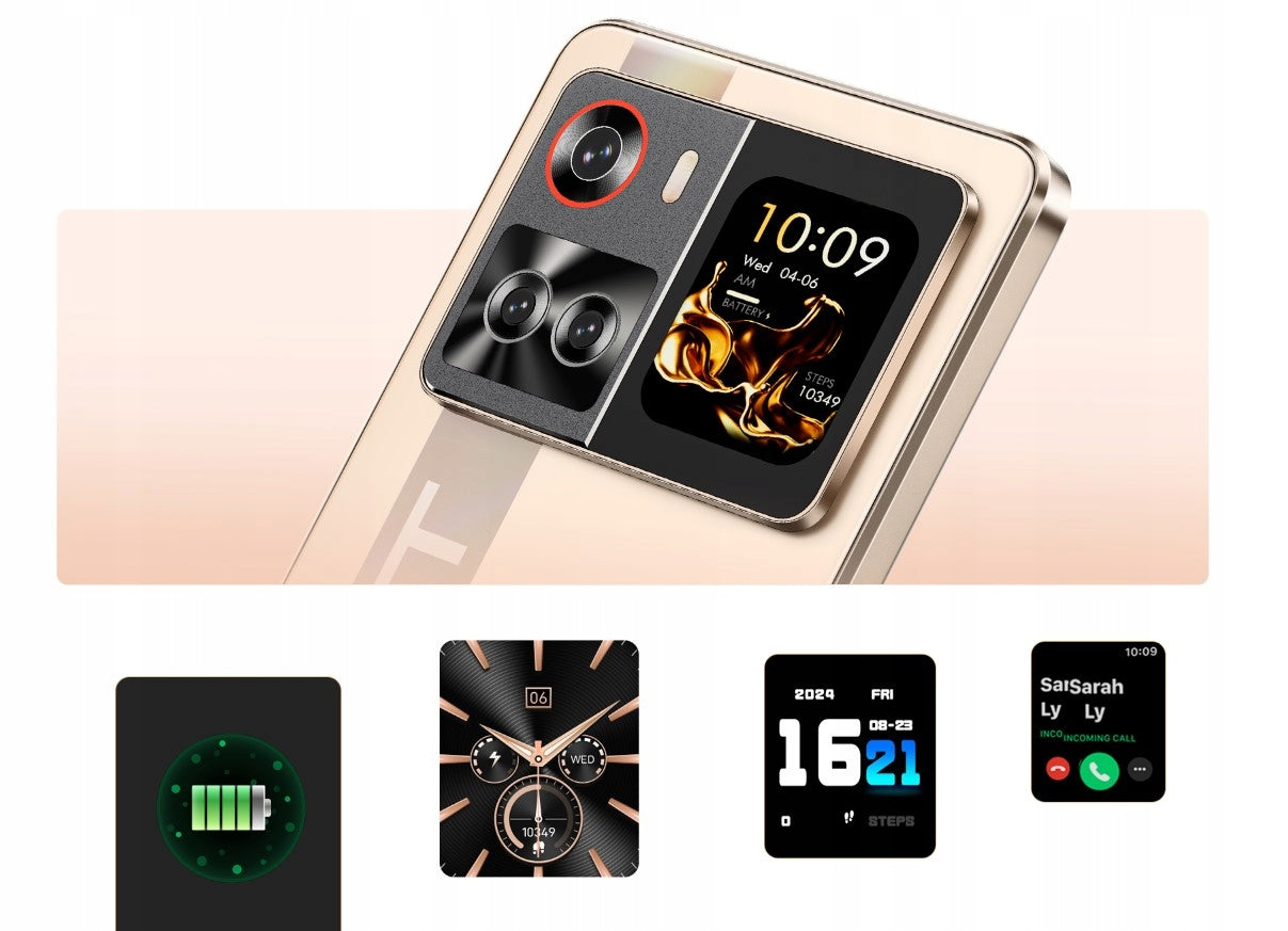 Smartphone Cubot X100 5G Dual SIM 16/256GB Android 15 with two screens + CASE Brand Cubot