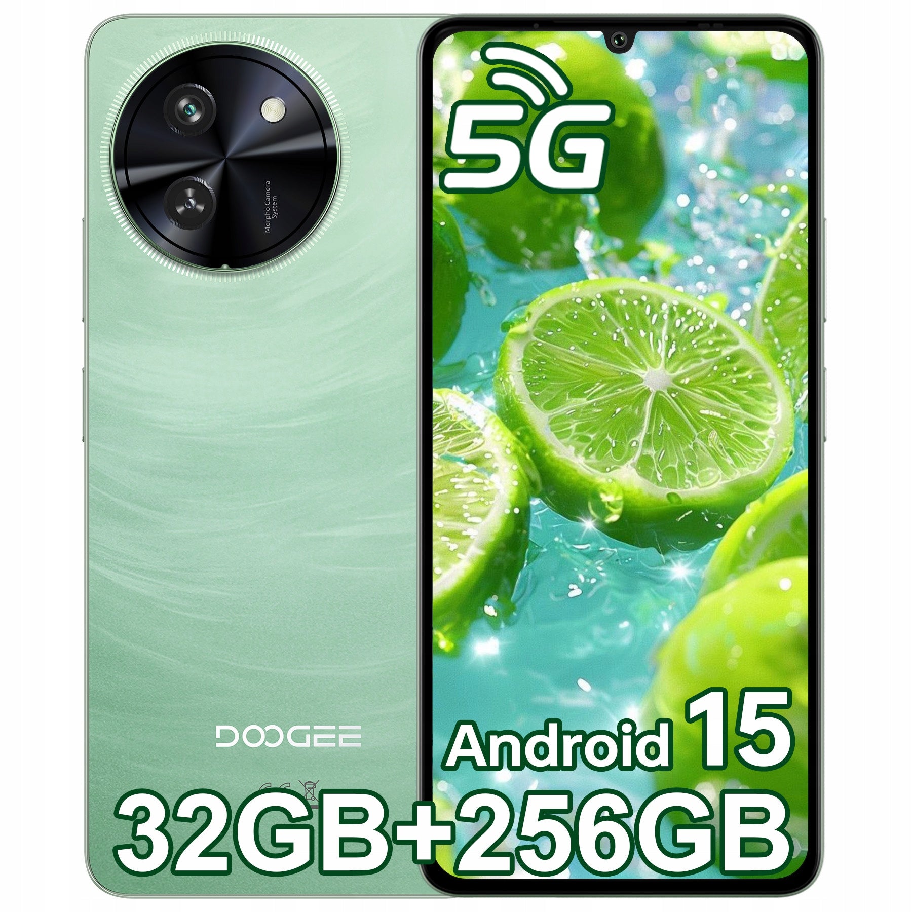 Smartphone DOOGEE Note 59 Pro 8 / 256 GB 5G LTE dual SIM 120Hz NFC