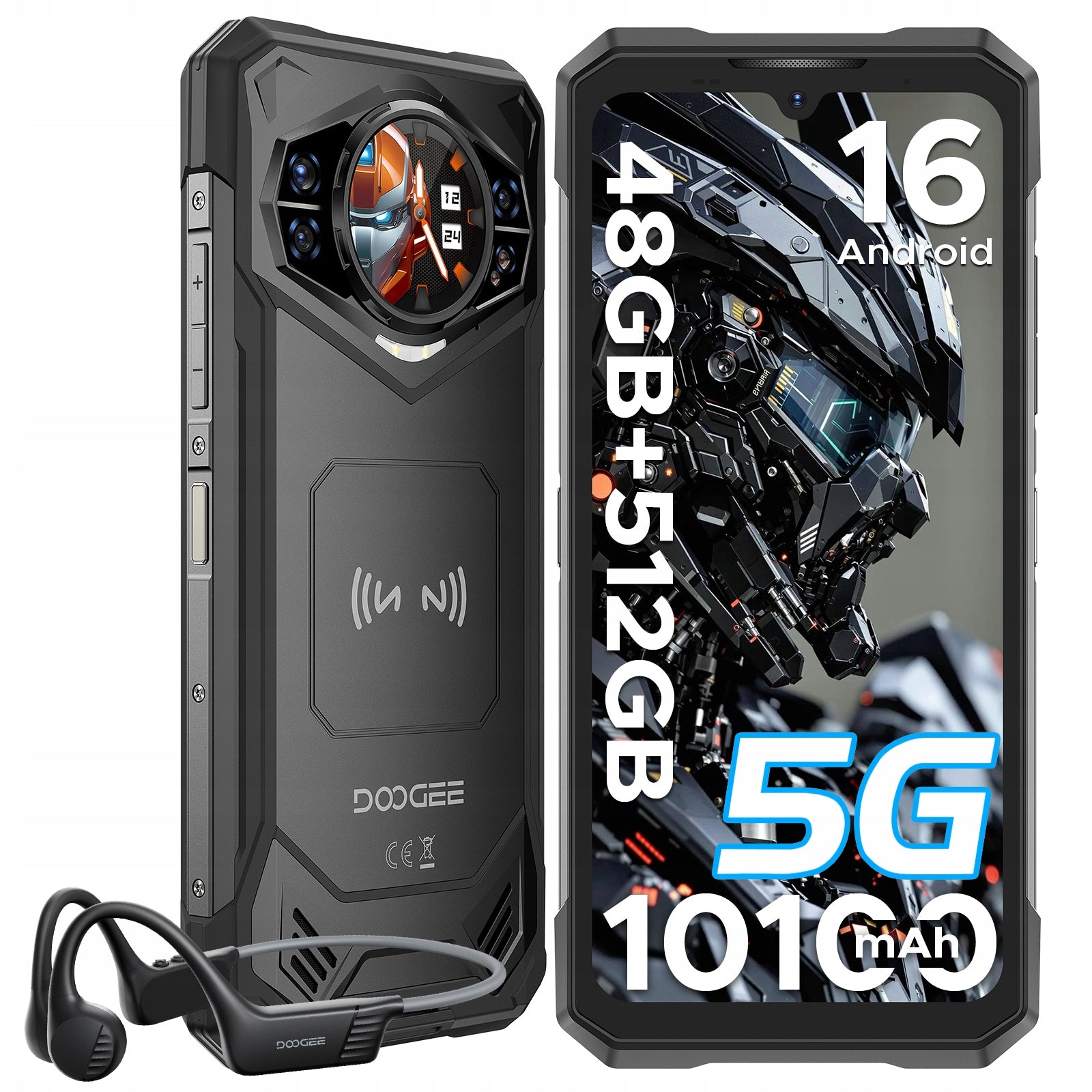 Smartphone DOOGEE S200X waterproof 12/512GB 4G (LTE) black