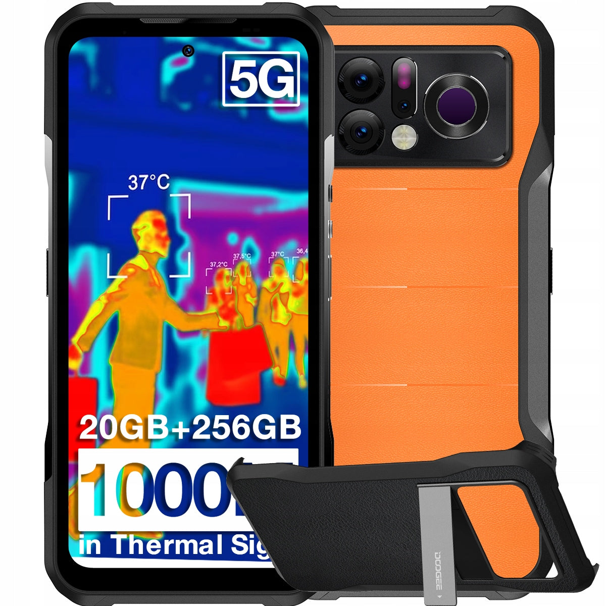 Smartphone DOOGEE V20 Pro 20GB 256GB 6000mAh termowizja NFC DualSIM IP68 4G