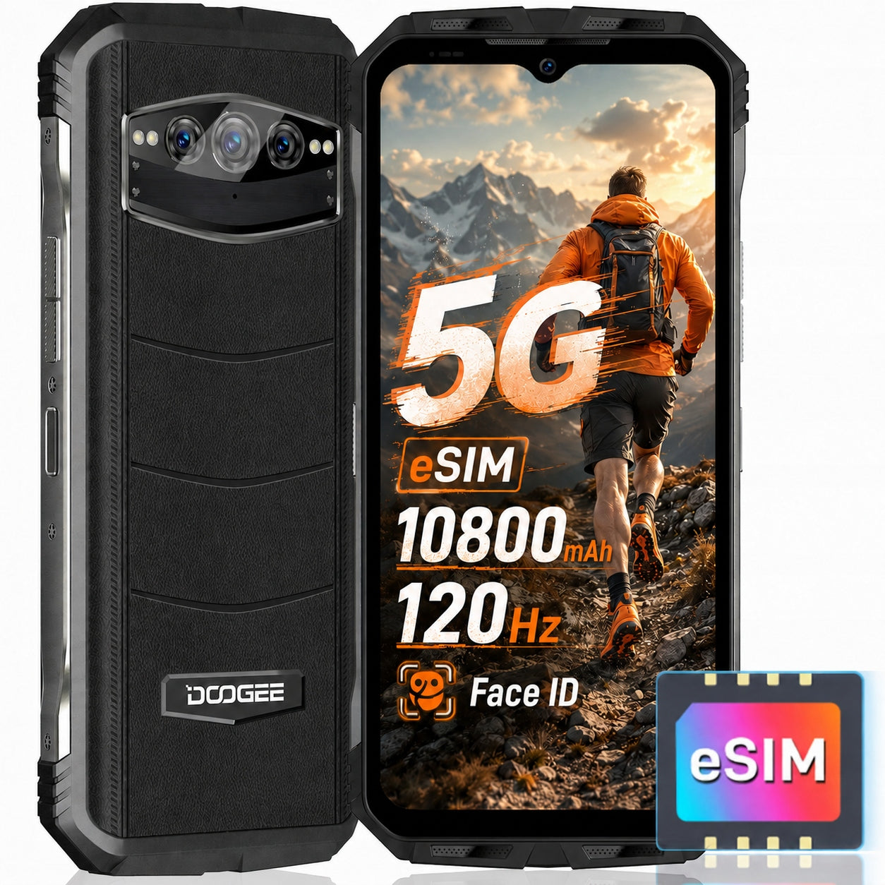 Smartphone DOOGEE V30 8 GB / 256 GB 5G ESIM 5G SIM LTE/10800 mAh/120Hz/GPS