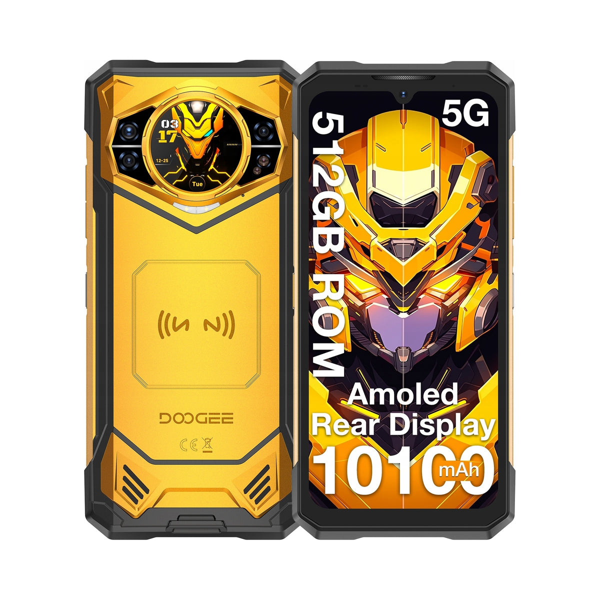 Smartphone DooGee S200X 12 GB / 512 GB 4G (LTE) yellow