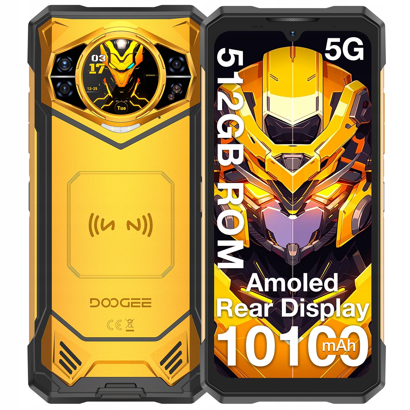Smartphone DooGee S200X 12 GB / 512 GB 5G 10100 mAh Battery 33 W