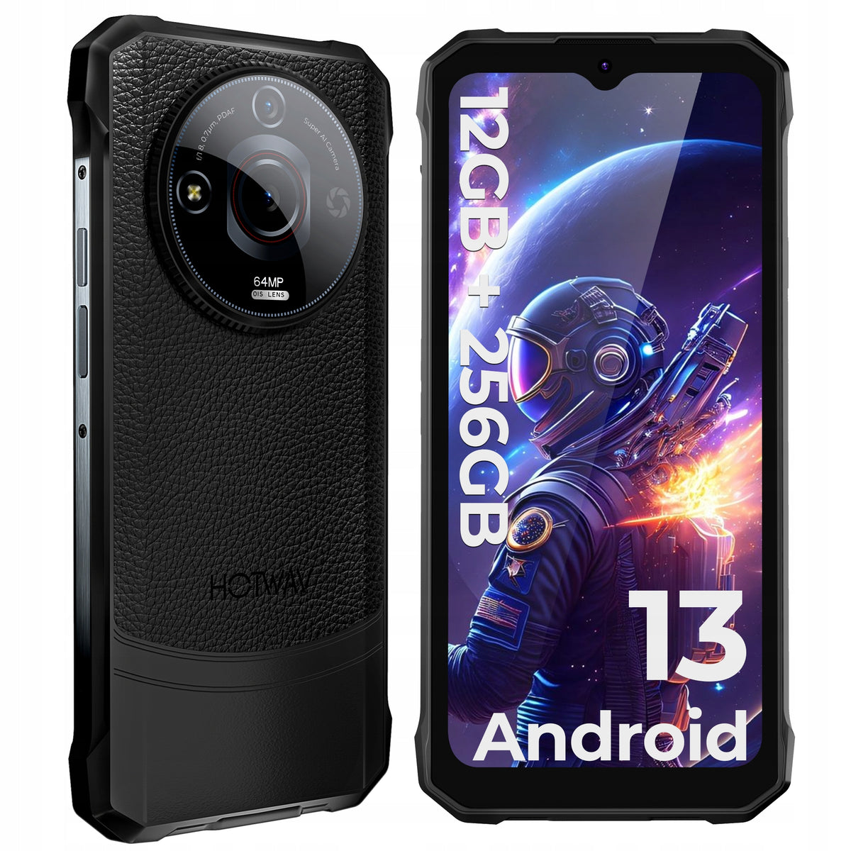Smartphone HOTWAV T7 Pro 6 GB / 256 GB 4G (LTE) černý Built-in memory 256 GB
