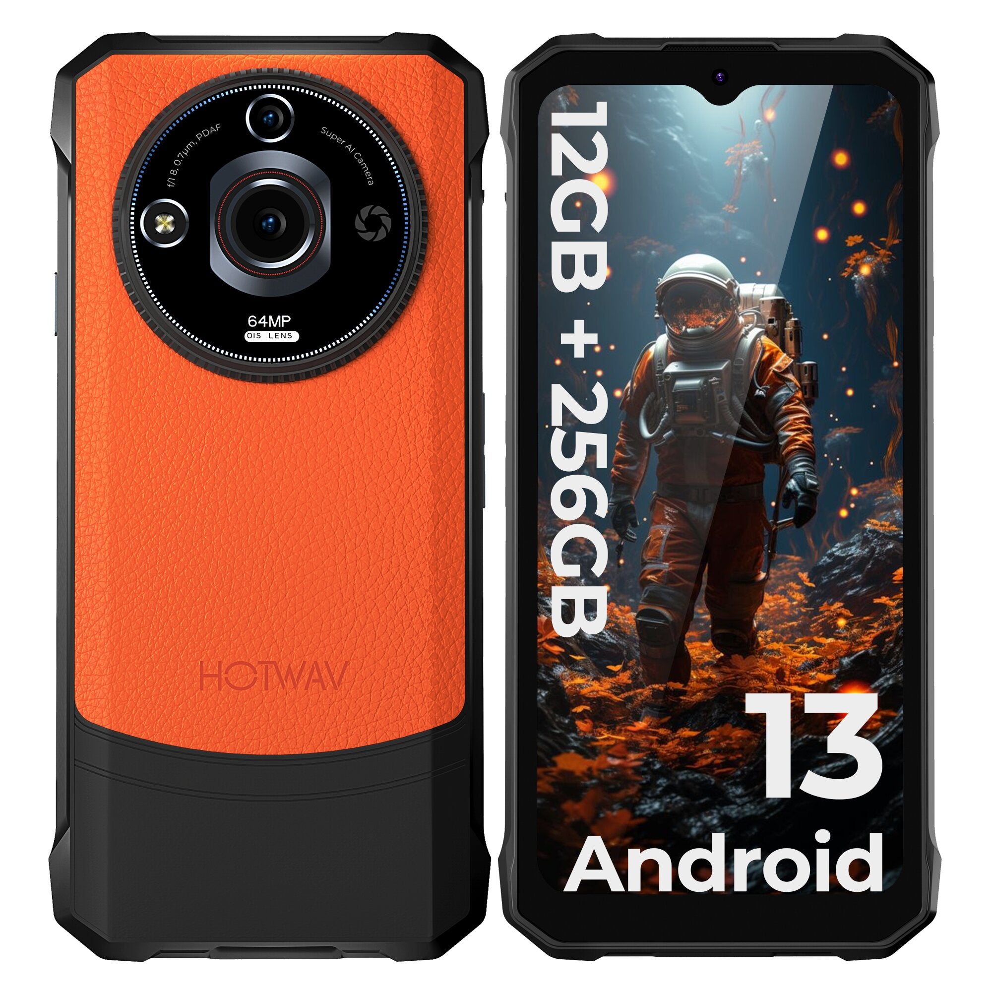 Smartphone HOTWAV T7 Pro 6 GB / 256 GB 4G (LTE) oranžový Brand HOTWAV