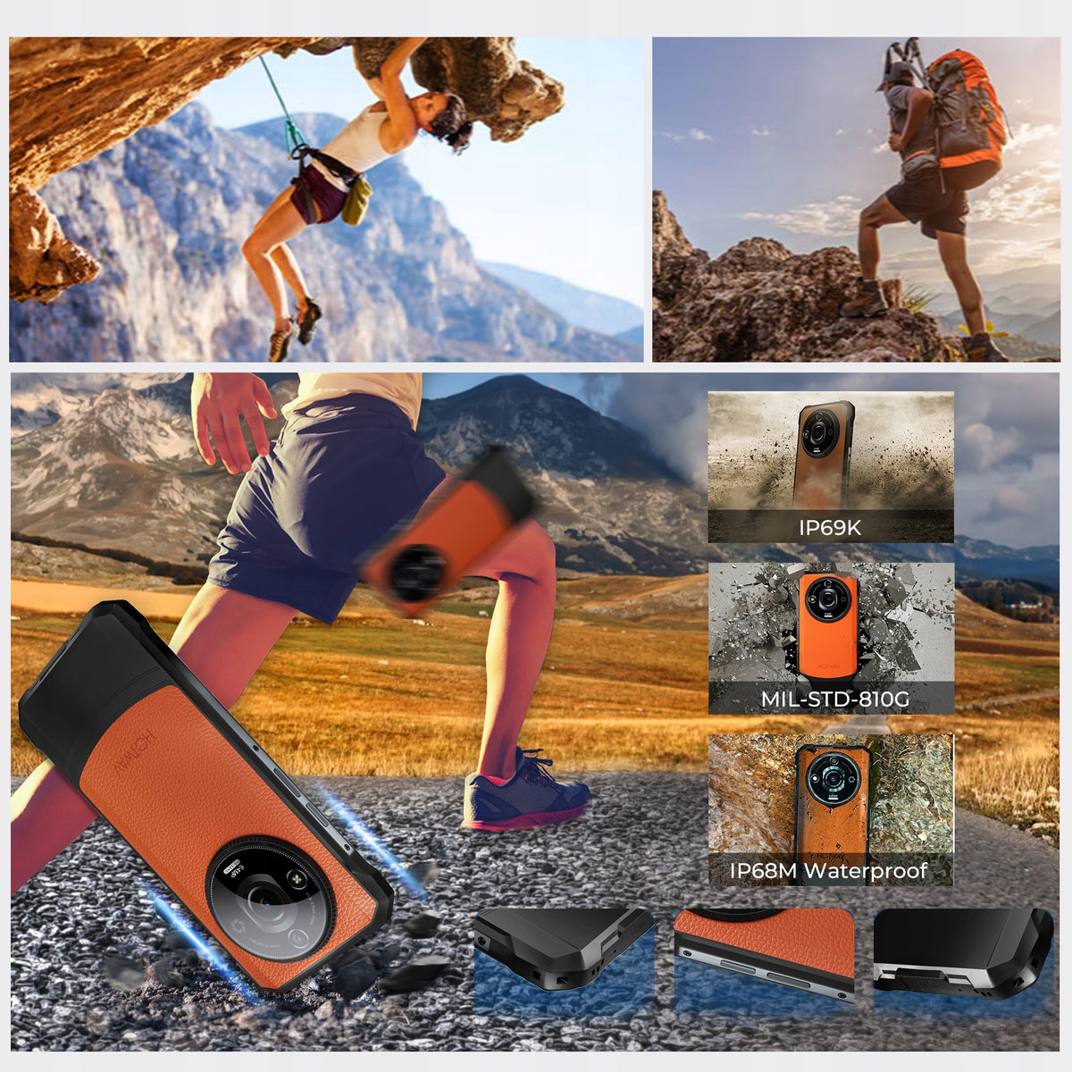 Smartphone HOTWAV T7 Pro 6 GB / 256 GB 4G (LTE) oranžový Built-in memory 256 GB
