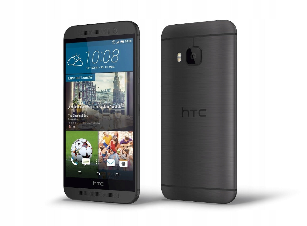 Smartphone HTC One M9 3 GB / 32 GB 4G (LTE) grey FACTORY NEW Headphones included yes