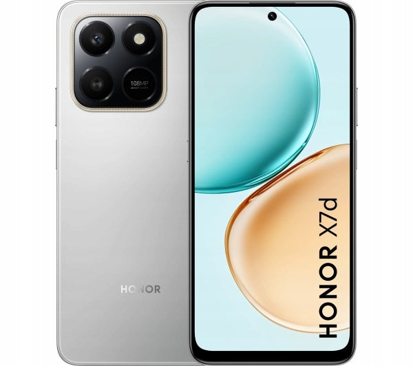 Smartphone Honor X7d 6/128GB 6,77'' 120Hz 108Mpix Meteor Silver