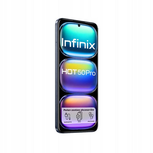 Smartphone Infinix Hot 50 Pro 8GB 256GB 4G LTE Black Dual SIM Headphones included yes