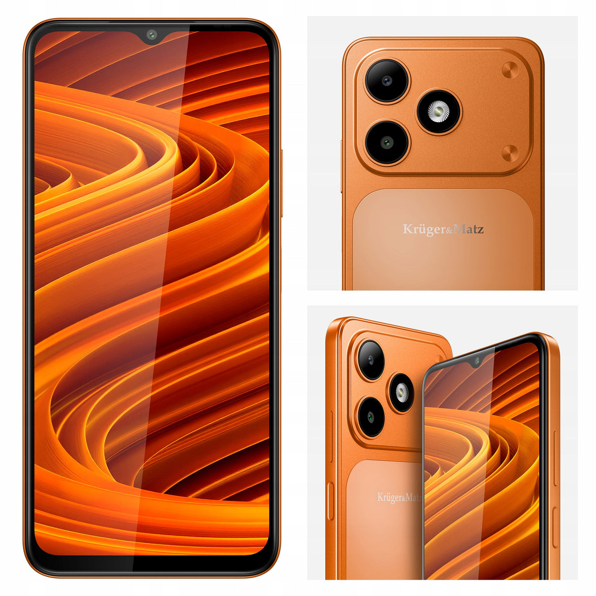 Smartphone Kruger&Matz FLOW 12 6,56" 4/64GB DualSIM 5000mAh LTE orange
