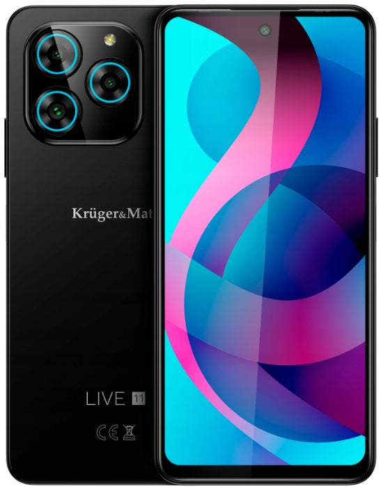 Smartphone Kruger&Matz LIVE 11 6,56" 6/128GB NFC DualSIM 5000mAh LTE black