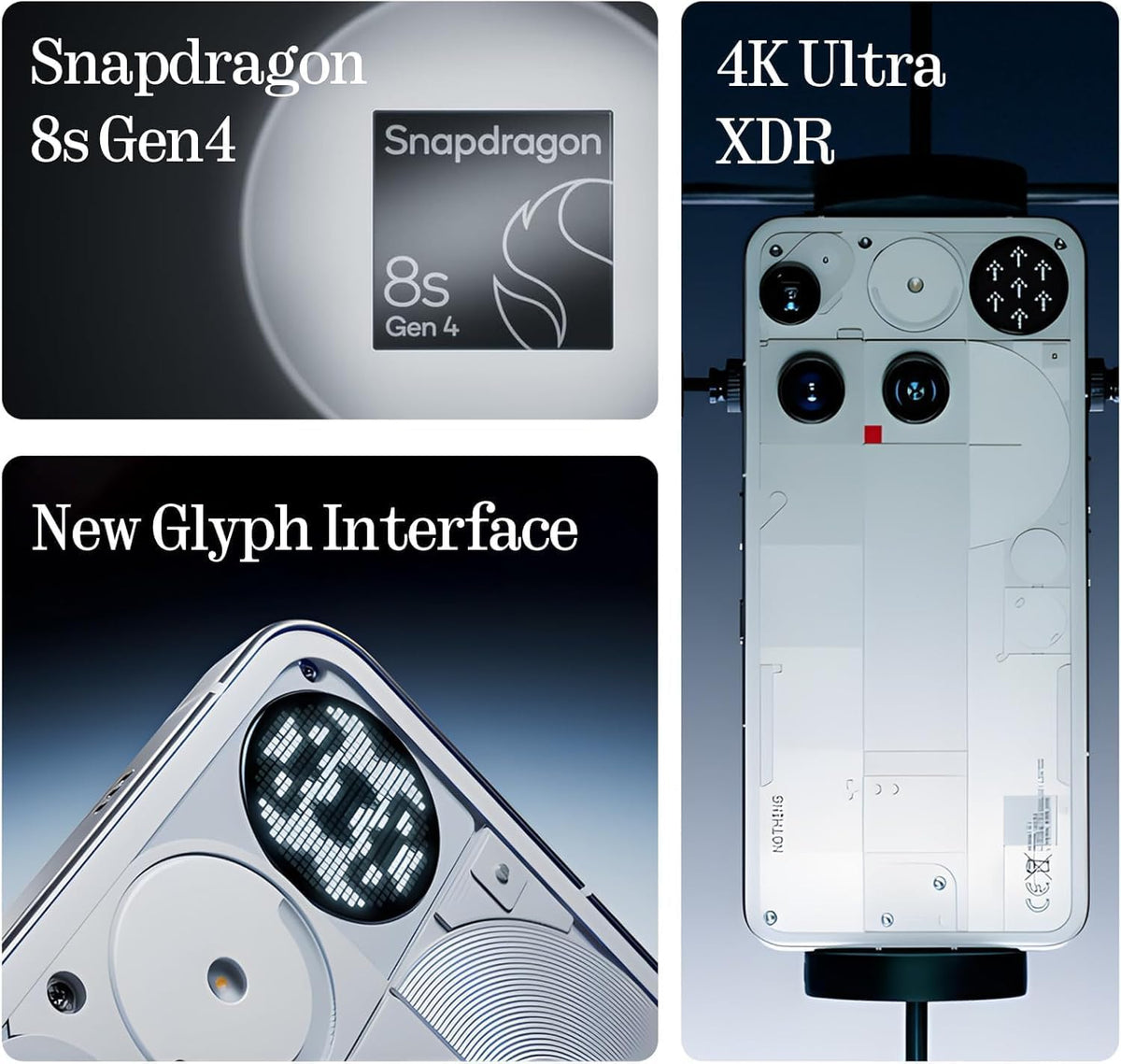 Smartphone Nothing Phone 3 5G 16/512GB OLED 6,67'' 120Hz 50Mpix White Manufacturer code 6974434226180