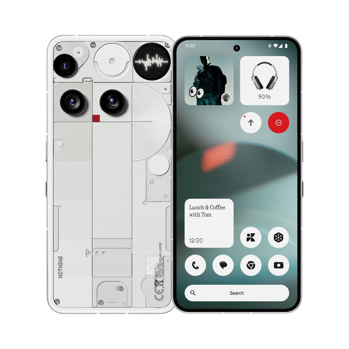Smartphone Nothing Phone 3 5G 16/512GB OLED 6,67'' 120Hz 50Mpix White