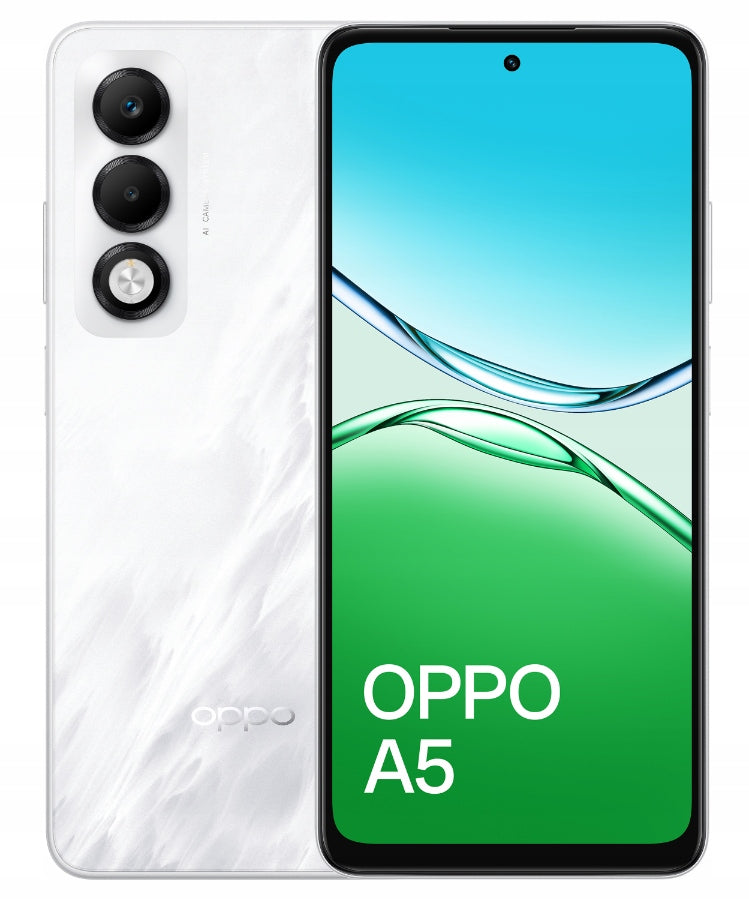 Smartphone OPPO A5 4G 6/128 GB White + Case Manufacturer code 6932169372497