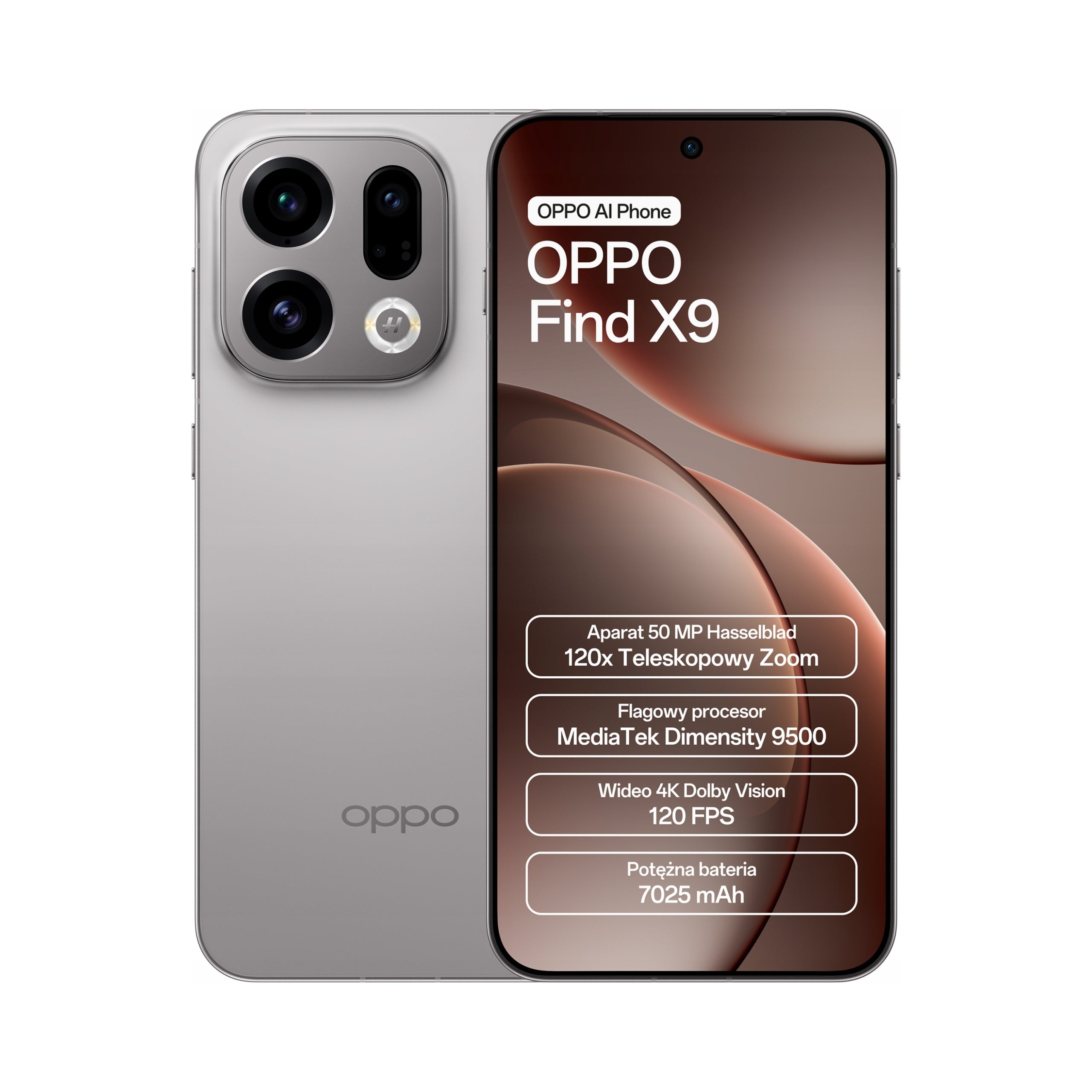Smartphone OPPO Find X9 12/512GB Titanium Grey