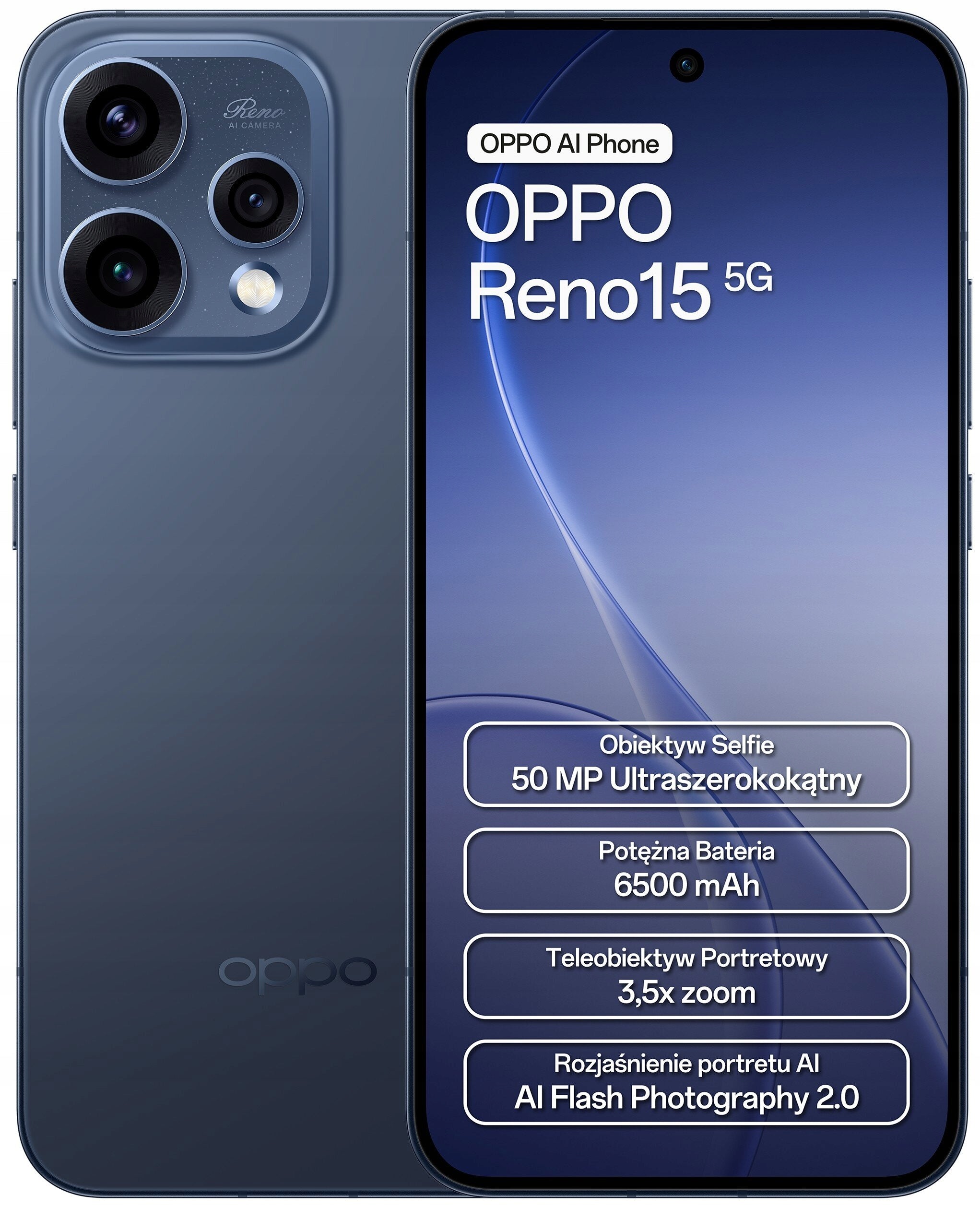 Smartphone OPPO Reno 15 5G 8 GB/512 GB navy blue