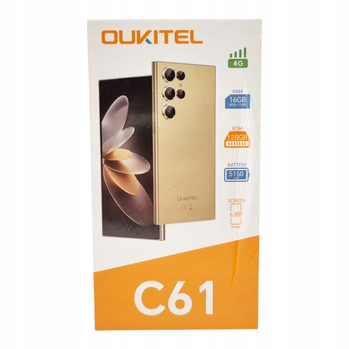 Smartphone OUKITEL C61 LTE 16 GB / 128 GB 5150 mAh 6,8' Purple Lock Built-in memory 128 GB