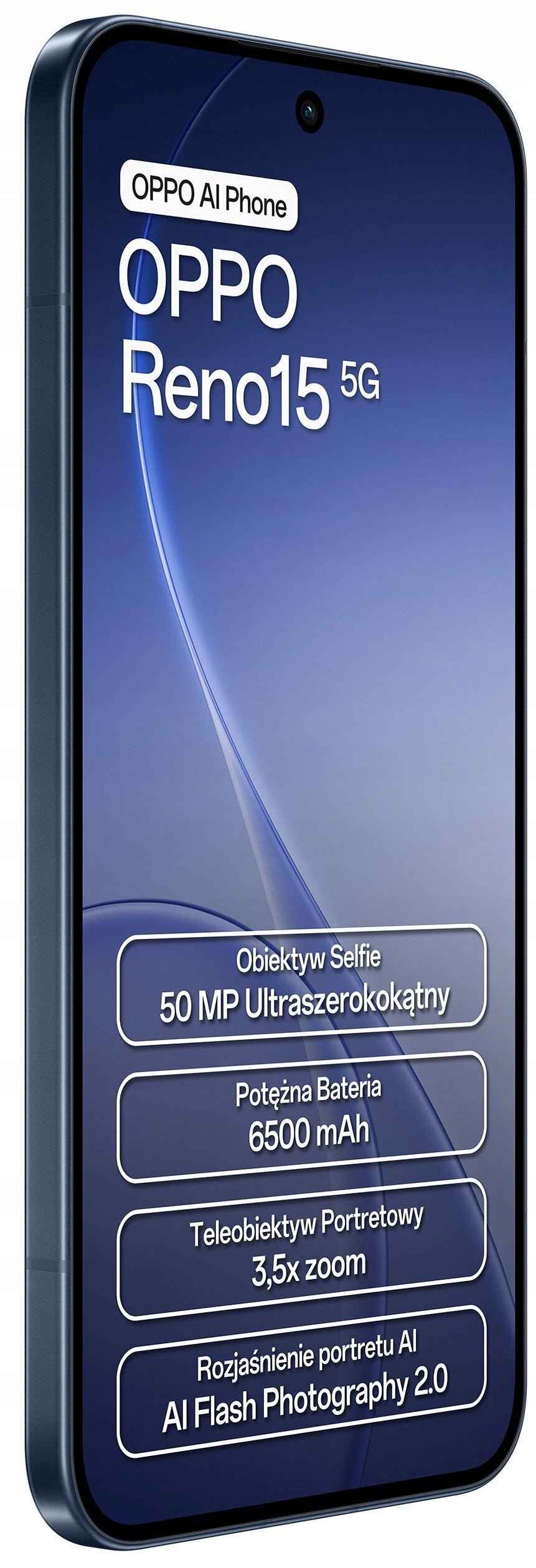 Smartphone Oppo Reno15 5G 8 GB / 512 GB NFC DualSIM Blue Twilight Black Brand Oppo