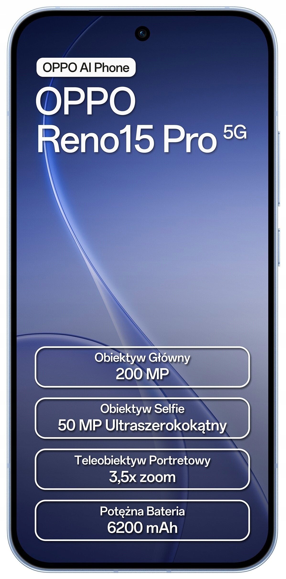 Smartphone Oppo Reno15 Pro 5G 12 GB / 512 GB NFC Dual SIM Blue