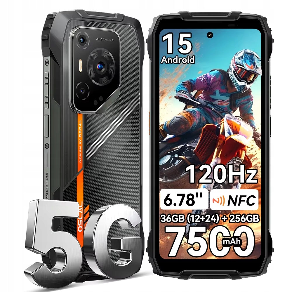 Smartphone Oscal Pilot 3 12 GB / 256 GB 5G black