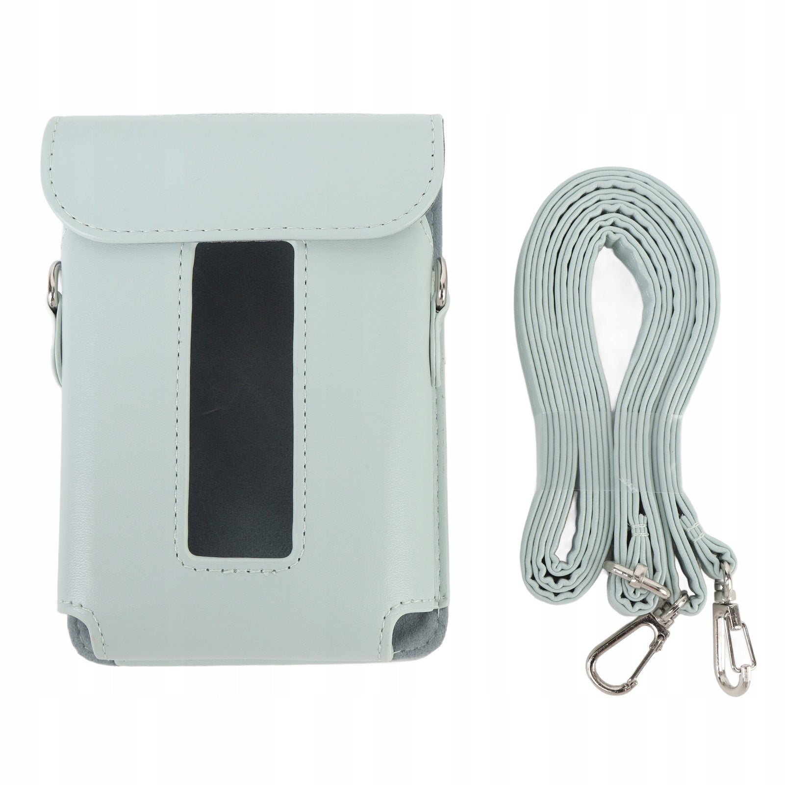 Smartphone Printer Case with Shoulder Strap PU Retro Stylish Resistant 8T