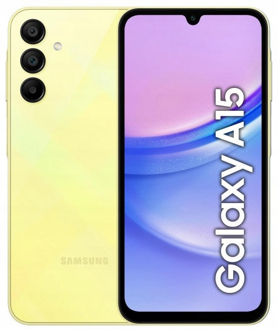 Smartphone Samsung Galaxy A15 4/128GB 6,5" DualSim Yellow 4G DS ITA version Brand Samsung