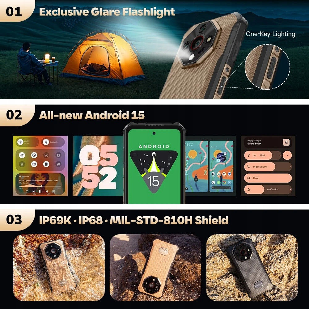 Smartphone Ulefone Armor X16 Pro 8 GB / 256 GB 5G grey Brand Ulefone